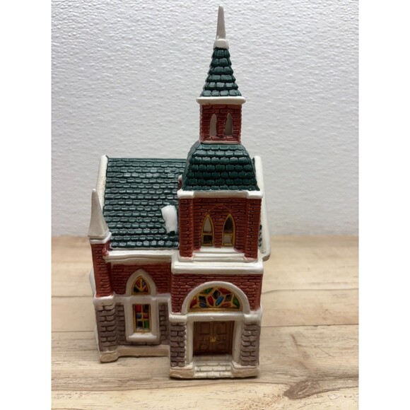 Vtg 1995 Christmas Valley Collection Light Up Cathedral - Picture 6 of 15